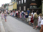 The childrens Medieval parade