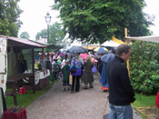Lots of people in the rain