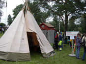 Dalarnas museum hade en liten visning och utgrävning!