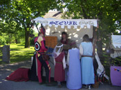 Steviks stånd och Benny från Nordic knights