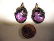 Purple eardrops WITH silver925-hooks 170 SEK