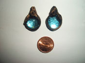Turquoise eardrops WITH silver925-hooks 170 SEK