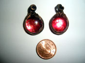 Red eardrops WITH silver925-hooks 170 SEK