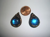 Blue eardrops WITH silver925-hooks 170 SEK
