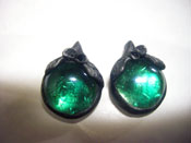 Green eardrops WITH silver925-hooks 170 SEK